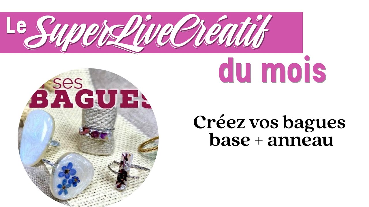 Craquez pour une bague en acrylique transparente de couleur aléatoire