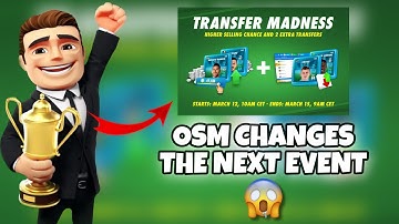 ⚠️OSM CHANGE THE NEXT EVENT⚠️ | INSTEAD OF INTENSE FRIENDLIES WE WILL HAVE TRANSFER MADNESS EVENT ‼️