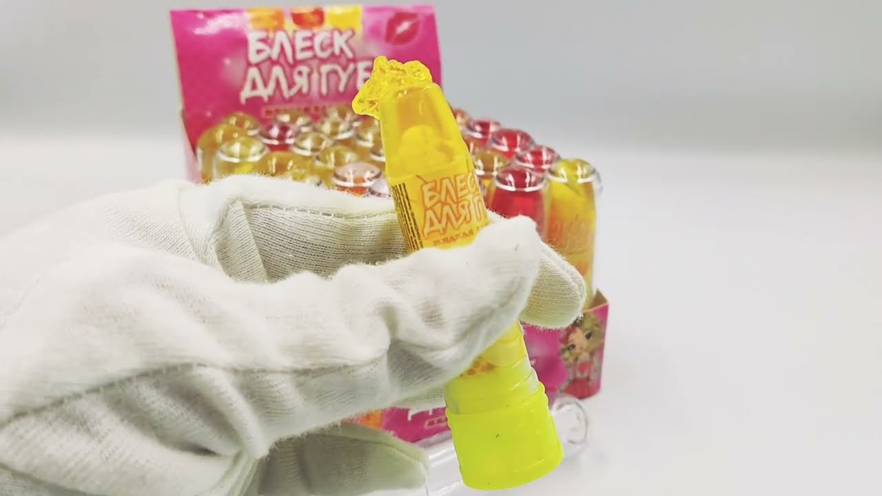 Жидкая карамель БЛЕСК ДЛЯ ГУБ (блок 30шт по 7гр) конфеты ассорти Канди ...