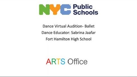 Dance Ballet Virtual High School Audition