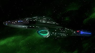 Star Trek Bridge Commander (Remastered) USS Assimilated Voyager and Shuttle Vs Romulan Scimitar