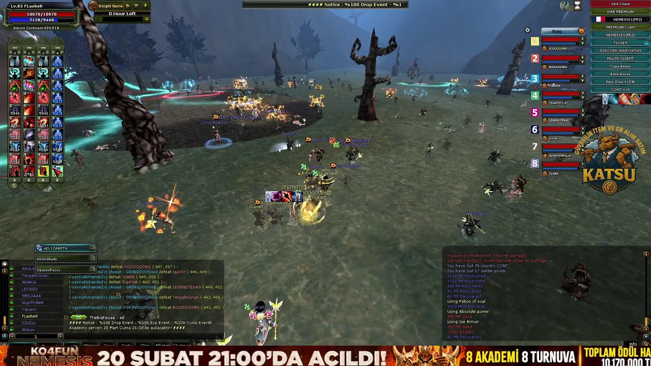 #KO4FUN 🔥NEMESİS AÇILDI 🔥#KnightOnline 🔥 #PvPServer🔥🏆 FLASHER