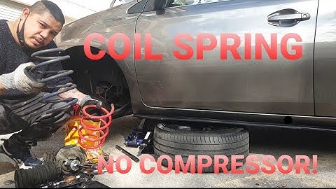 How to change Coil Springs | Toyota Auris Touring Sport | Front coil springs