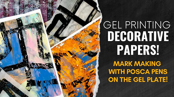 Let's Gel print bold patterns with Posca Pens! DIY...
