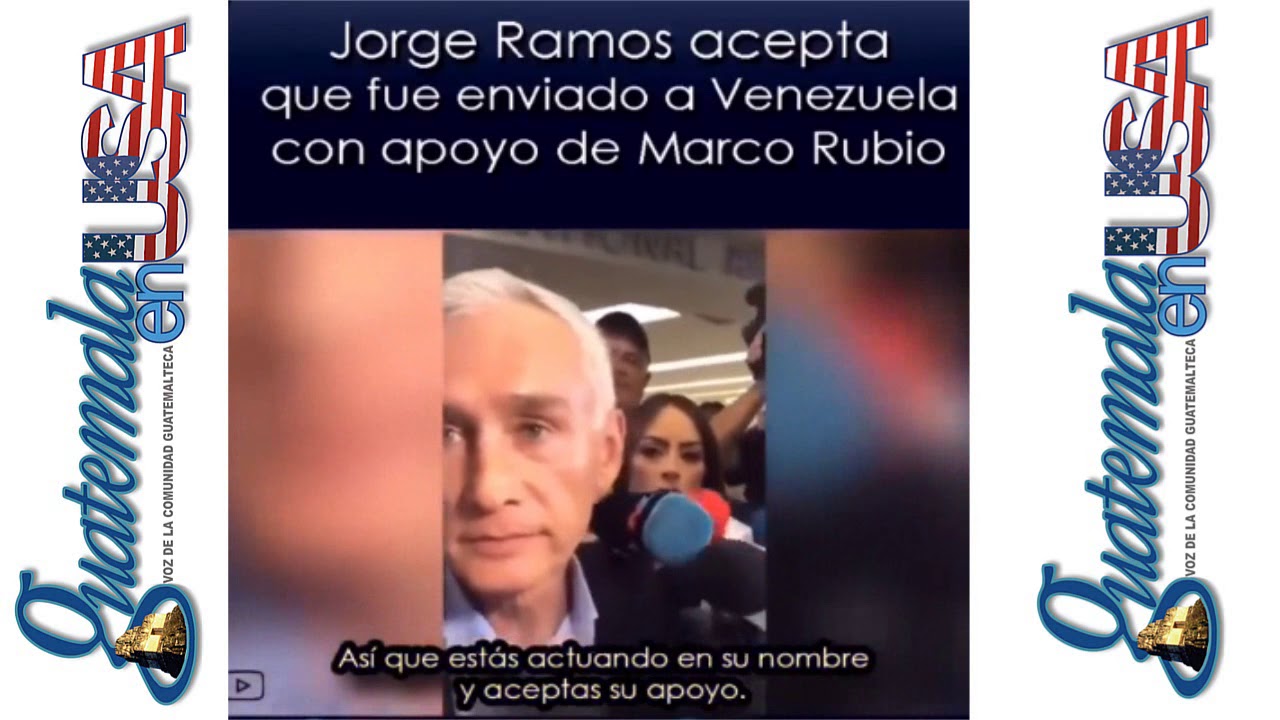 Jorge Ramos acepta que recibió ayuda de Marco Rubio y Pence para hacer su entrevista en Venezuela.