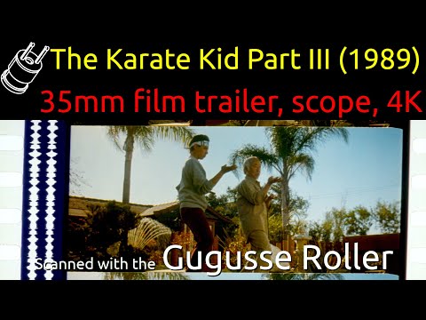 The Karate Kid Part III (1989) 35mm film trailer, scope 4K