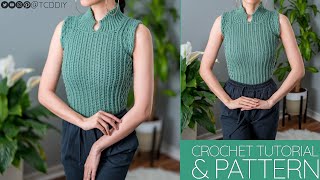 How to Crochet: Sleeveless Top | Pattern & Tutorial DIY