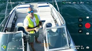 landing the dji mini 3 pro on boat, moving target