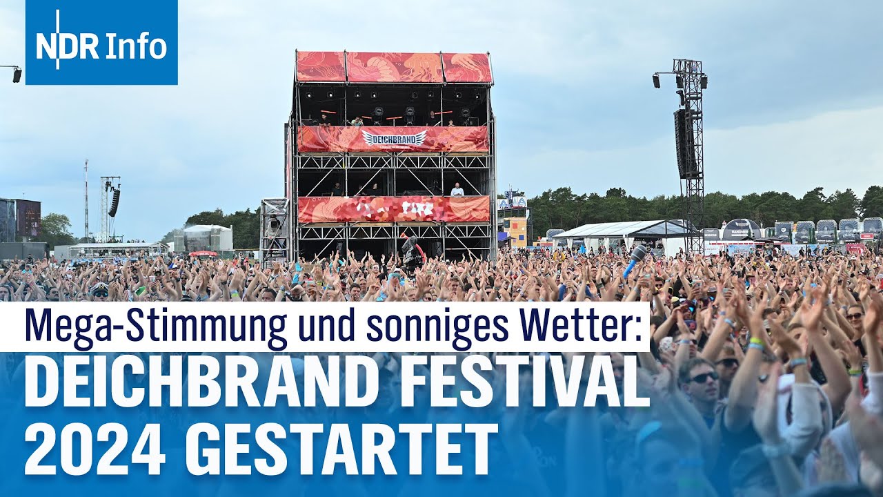  Deichbrand Festival 2024 startet: Mega-Stimmung und sonniges Wetter Illustration 