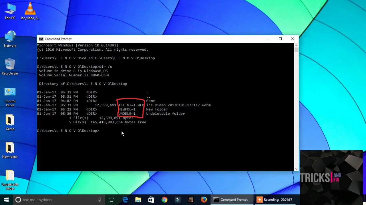 How to delete folder or file which cannot be delete in windows 7 8 8 1