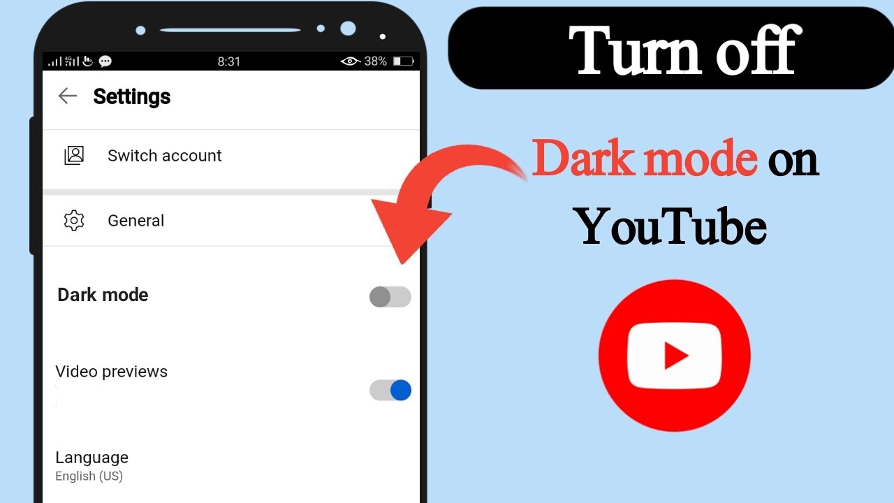 How to turn off dark mode on YouTube - YouTube