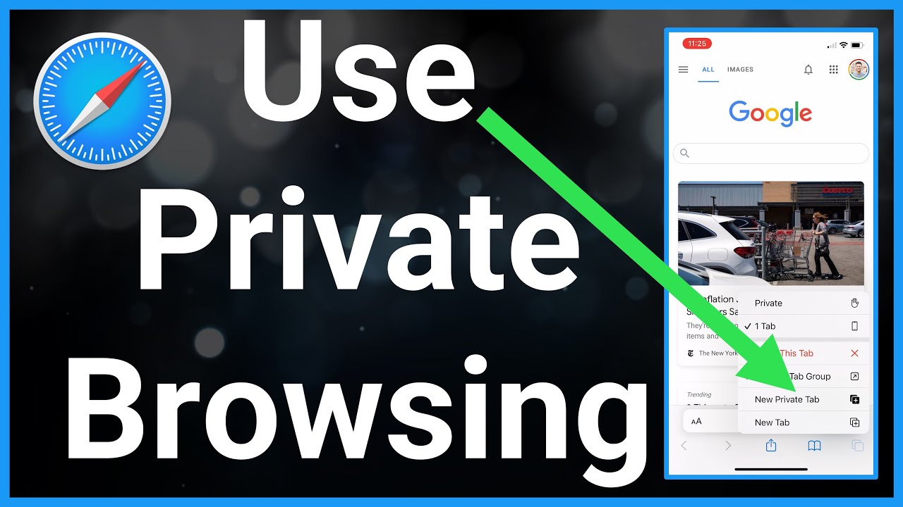 how to access private browser on safari