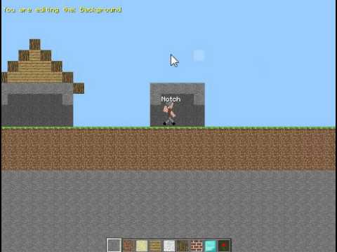 Minecraft 2d Java Changable Skins Foreground Background Youtube