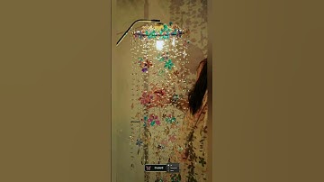Diy  Chandelier at home | pearl Wind Chimes | #chandelier #diy #windchimes #shorts #viral #craft#art