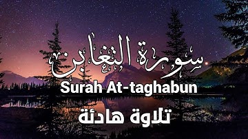 سورة التَّغَابُن كاملة 🎤 -| بصوت هادئ |- أرِح قلبك 💜 - (Surah At taghabun)