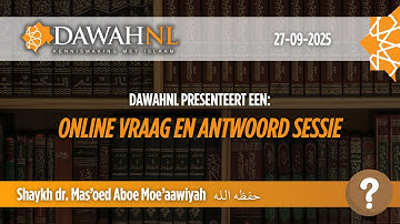 Vraag en antwoordsessie | Shaykh dr. Mas