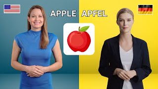 Language Challenge: Native Speakers Say Words in American English and German | Apple, Tiger, Car...