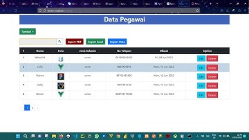 Laravel CRUD Bootstrap - Data Migration to Postgresql Database