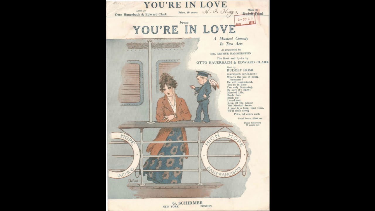 You're In Love – Sheet Music Singer