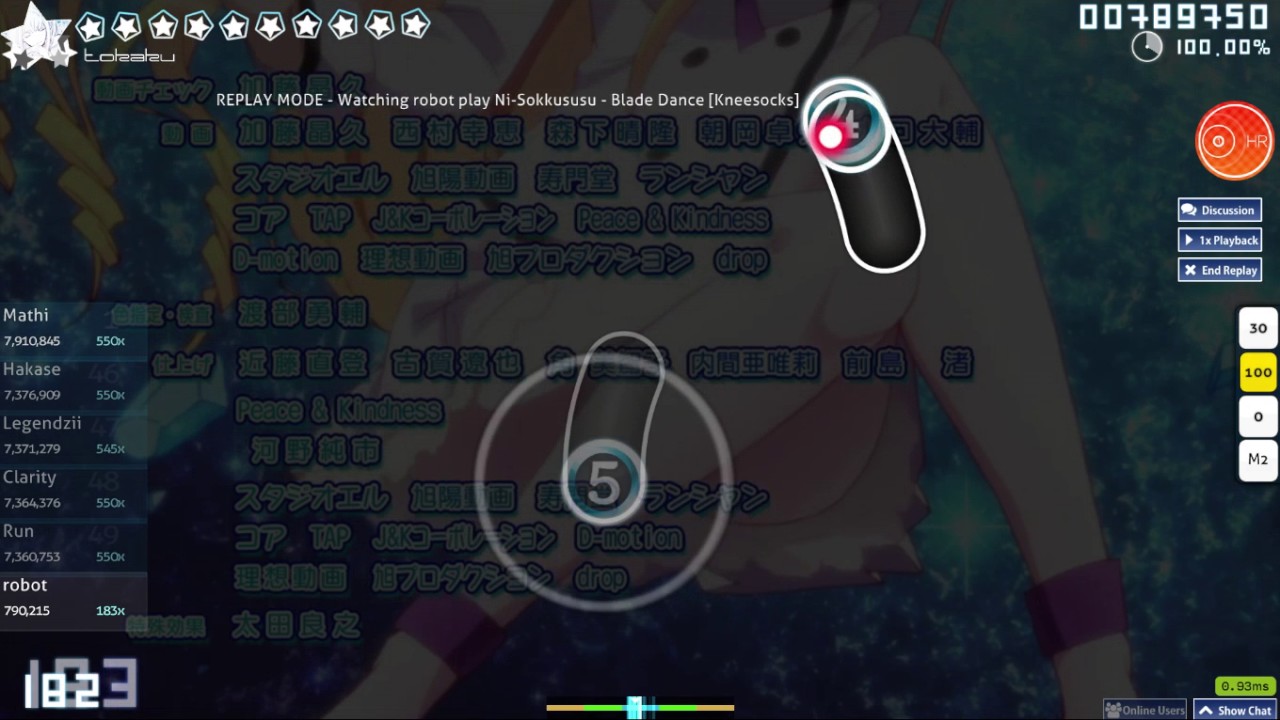 (osu!) Ni-Sokkususu - Blade Dance [Kneesocks] +HR - hOly shit that 368pp
whenever I'm on an SS run I always seem to forget that I haven't made any 100s cause the whole time I wouldn't be concentrating xd
I though