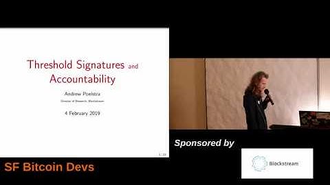 Andrew Poelstra: Implementing Compact Threshold MuSig Signatures