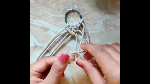 #shorts #diy #handmade Macrame key chain