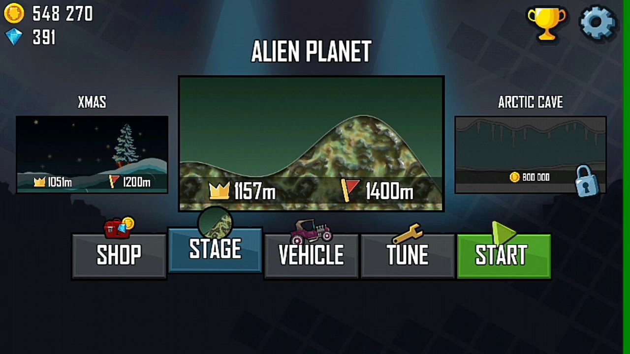 Alien Planet Racing Hill Climb Racing Gameplay Hot Rod+ Alien Planet - YouTube