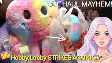 EPIC Hobby Lobby Nail Haul UNBOXING! 💅 Nail Therapy Madness Pt. 2 #unboxing