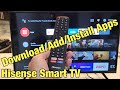 Hisense smart tv how to downloadadd apps