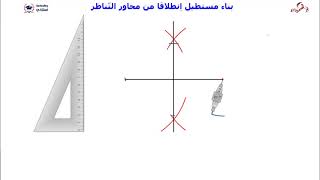 بناء المستطيل انطلاقا من محاور التناظر