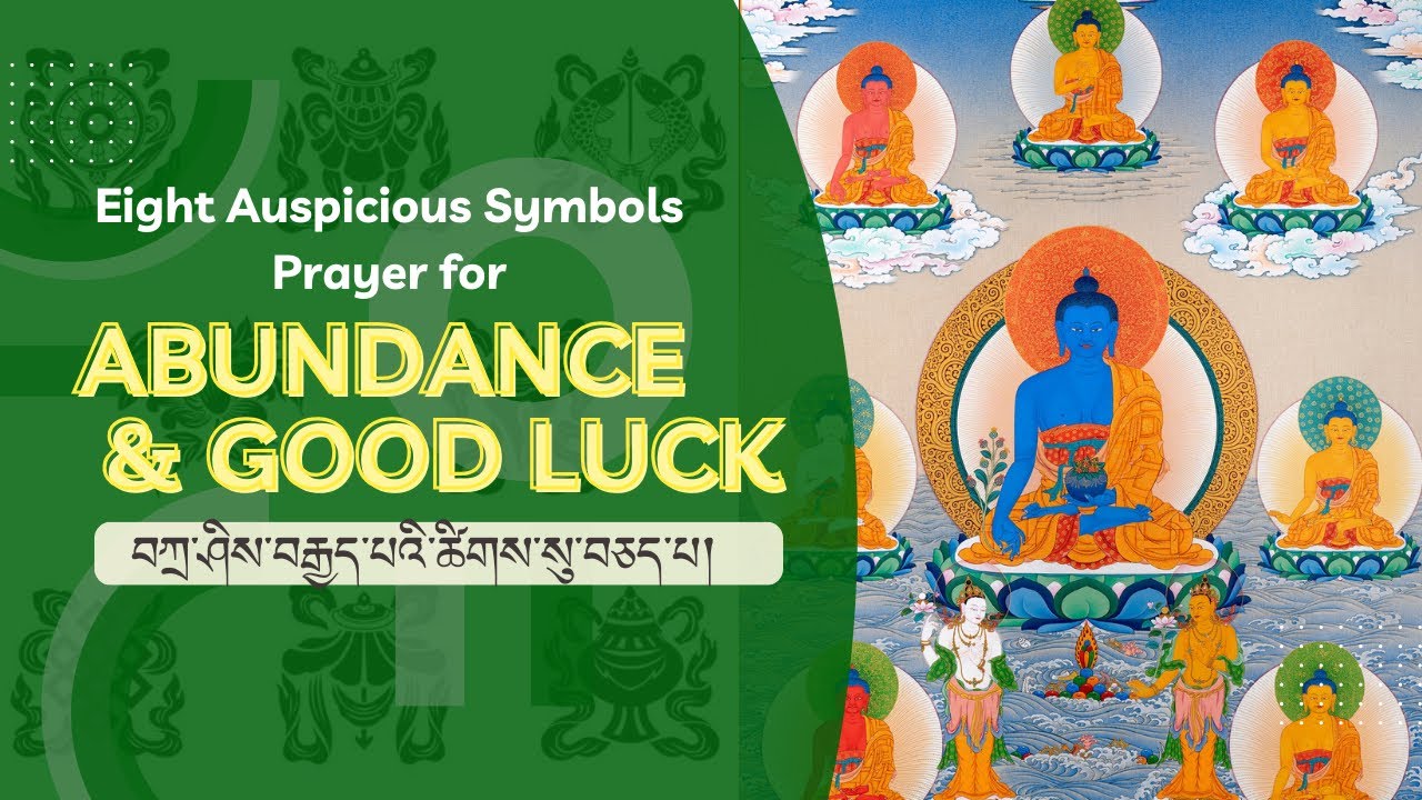 བཀྲ་ཤིས་བརྒྱད་པའི་ཚིགས་སུ་བཅད་པ། | Verses of the Eight Noble Auspicious ...