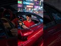 Crimson Red McLaren Flying Through Neon City 😱 #shorts #youtubeshorts #luxurycars