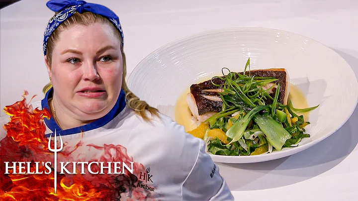 Amber Serves Gordon BLAND Cod | Hell's Kitchen