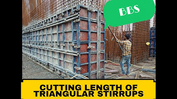 PART-4#civilengineersite#BBS CUTTING LENGTH OF Triangular Stirrups. knowledge fresher civil engineer
