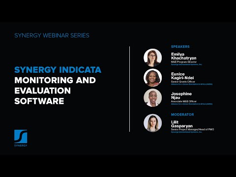 Synergy Indicata: Monitoring and Evaluation Software - Webinar 3