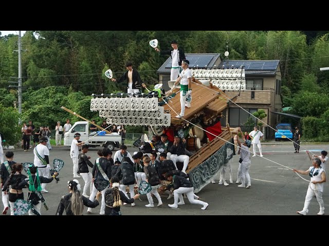 R7.7.20 大道 やりまわし 旧農協駐車場 試験曳き 太子町山田地区