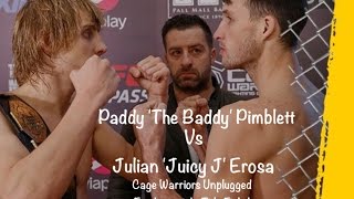 Paddy 'the baddy' Pimblett featherweight title defence cage warriors unplugged (full fight Round5-5)
