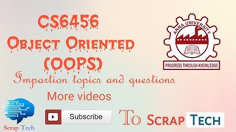 CS6456 Object Oriented (OOPS)