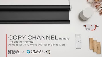 Acmeda E6 – Copy Channel and Settings to Another Remote | Rollease Acmeda E6 ARC Wired AC Motor