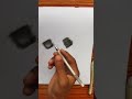 White charcoal pencil vs white gel pen  shorts