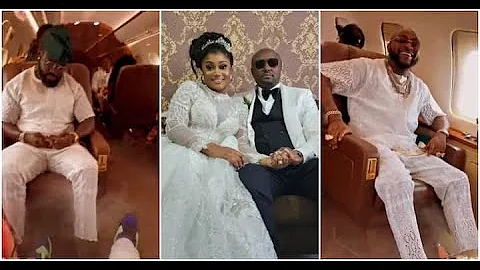 Davido, Chioma, Cubana Chiefpriest, 30BG Crew Member Storm Benin for Isreal’s Wedding