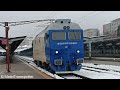 Locomotvia GM 847 în primele zile de circulație după reparațiile de la RELOC trazitând Gara de Nord