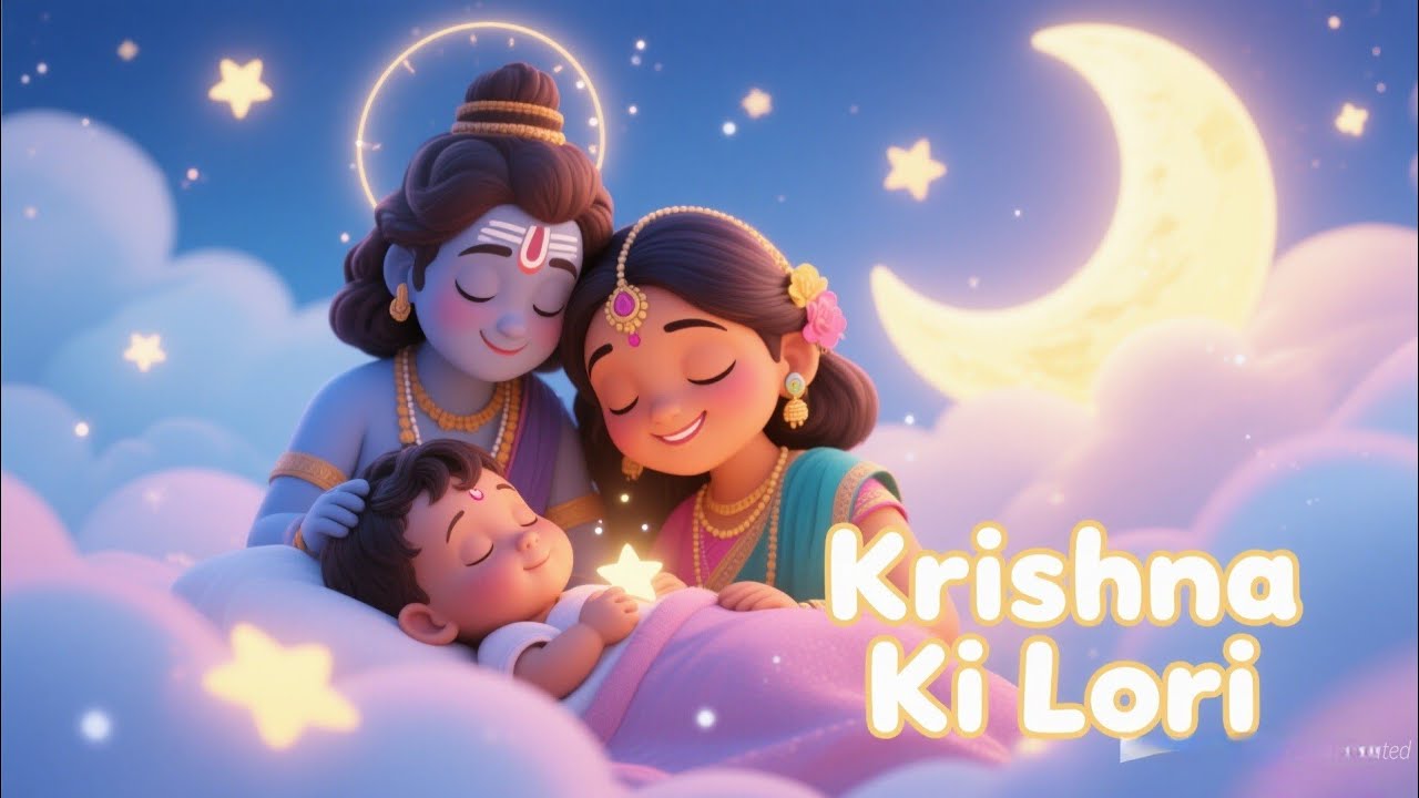 🌙 Krishna Ki Lori | Radha Krishna Ki Pyari Lori | Soul Touching Bhakti Song for Kids