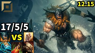 Olaf Top vs Kayle - EUW Master | Patch 12.15