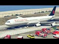 Gta 5  big airplane emergency landing without wheels and one failed engine  gta5 crazy moments