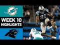 Dolphins vs. Panthers | NFL Week 10 Game Highlights