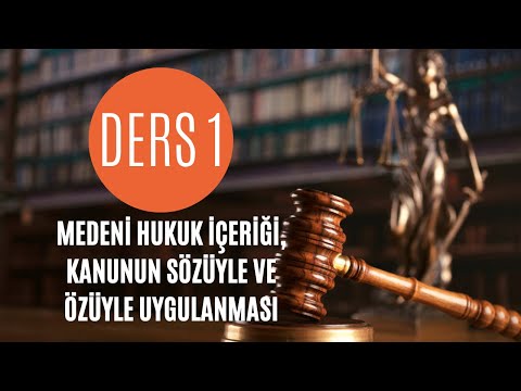 1) MEDENİ HUKUK - MEDENİ HUKUK NEDİR, MEDENİ HUKUK BÖLÜMLERİ - 2021 GÜNCEL