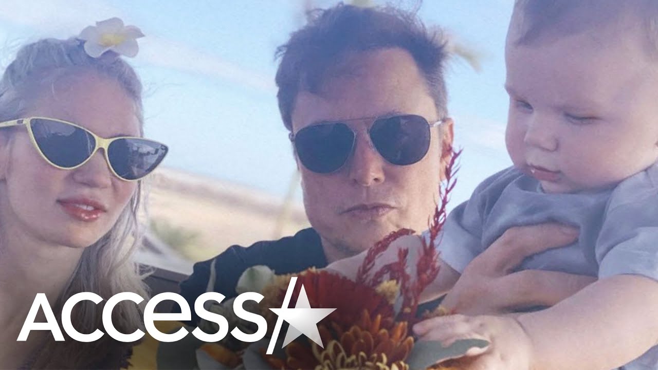 Elon Musk & Grimes' Rare Family Photo w/ Son