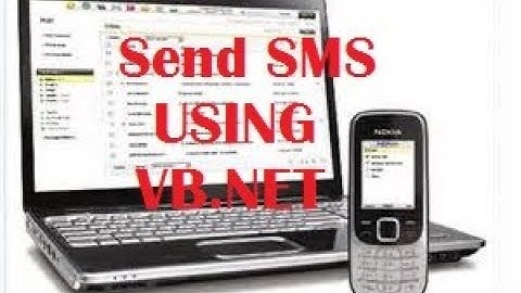Send SMS Using Vb.net Forms Step By Step
