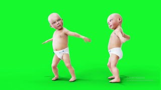 Green Screen Baby Dance , Free Download Dancing Baby Green Screen Video